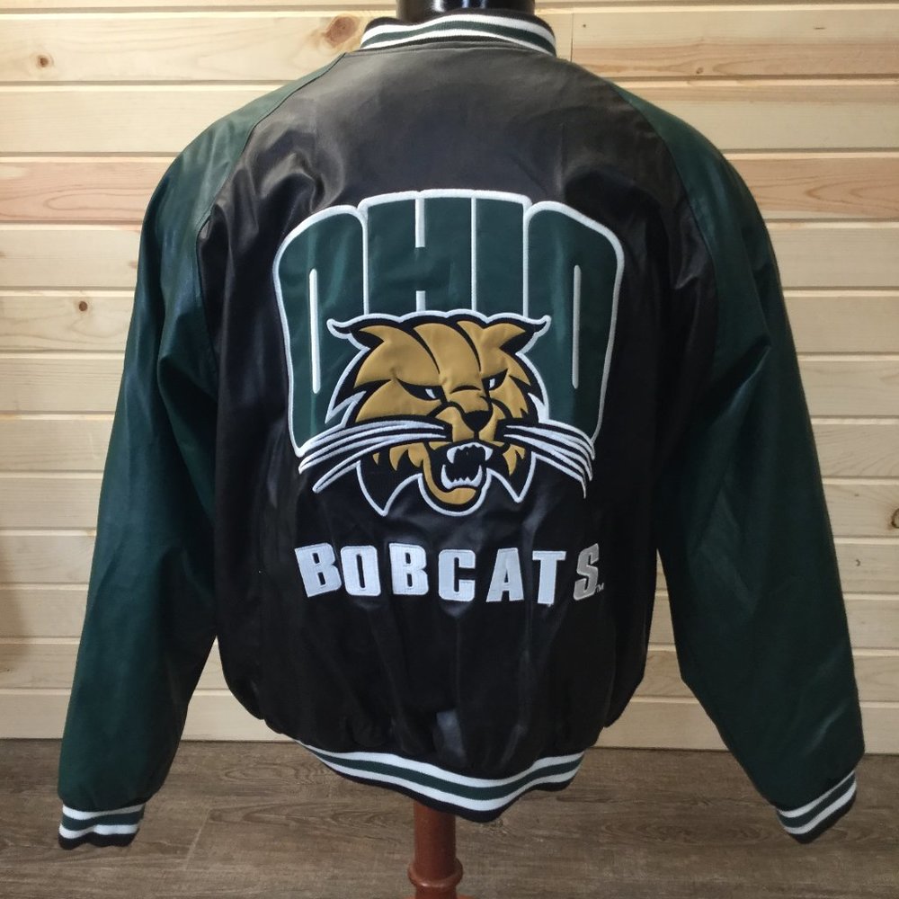 Ohio Bobcats Leather Jacket Letterman